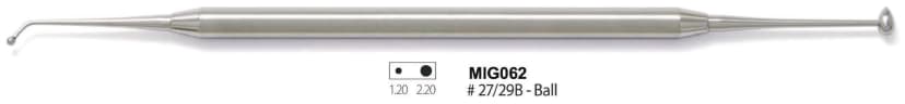 Burnisher, Solid Handle, Fig.1-3 Set