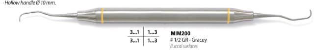 Gracey Curette Set, Solid Handle, 7 Pieces