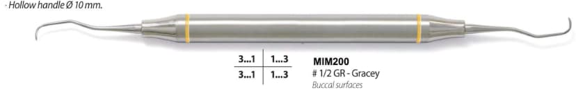 Gracey Curette Set, Solid Handle, 7 Pieces