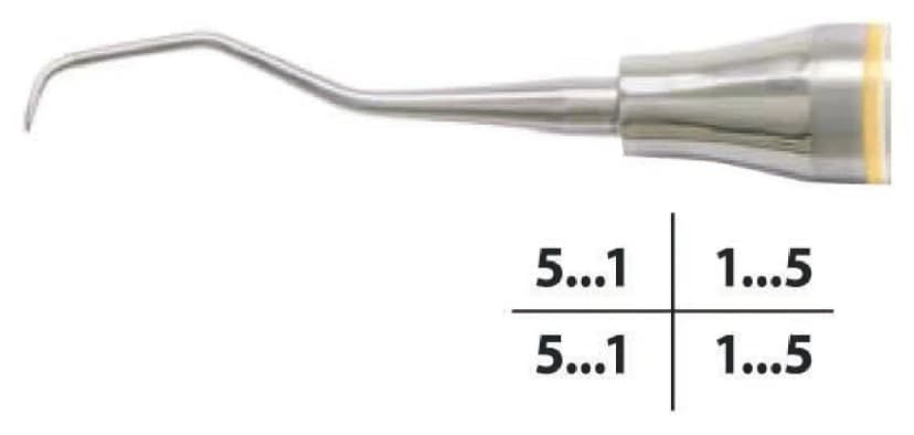 Gracey Curette Set, Hollow Handle, 7 Pieces