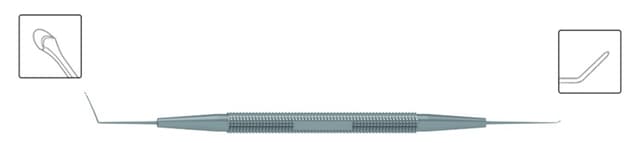 Femto Double Instrument 1.25 mm Wide Spoon–Shaped Spatula